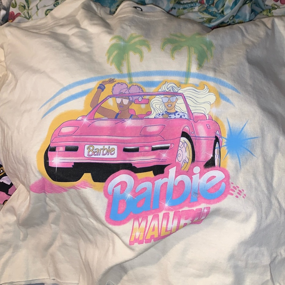 Barbie shirt beach vibe